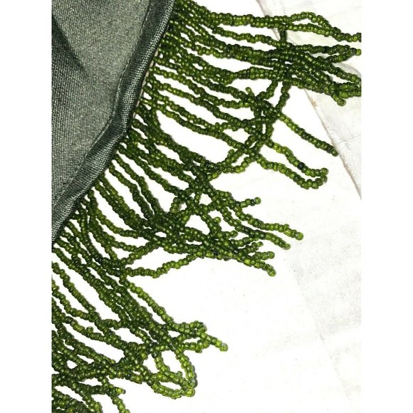 jcpenney Accents Vintage 98s 90s Jc Penney Valances Curtains Dark Green Luxury Rare Bead